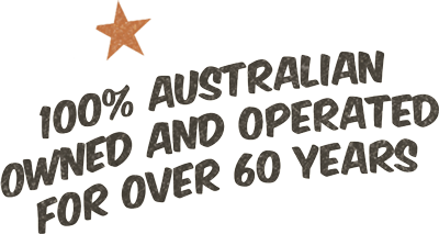 100% Australian owned and operated for over 60 years